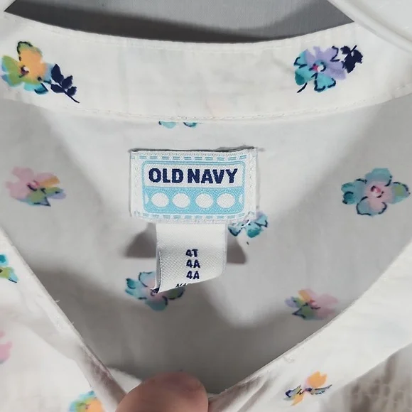 Old Nave Girls Floral Dress Size 4T - Picture 3 of 5